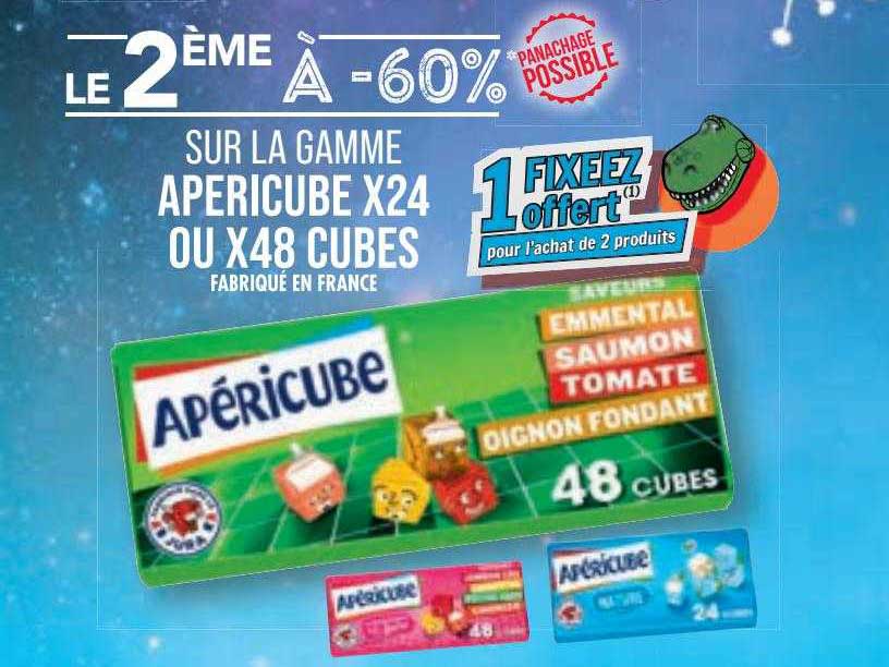 la gamme apéricube x24 ou x48 cubes