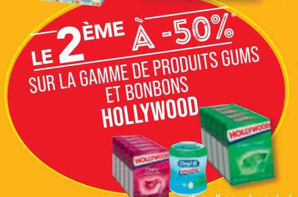 La Gamme De Produits Gums Et Bonbons Hollywood