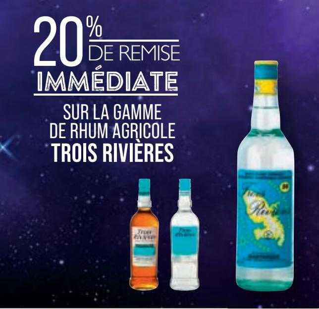 la gamme de rhum agricole trois rivières