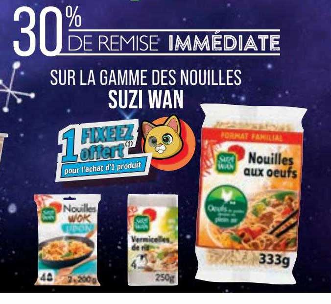 la gamme des nouilles suzi wan