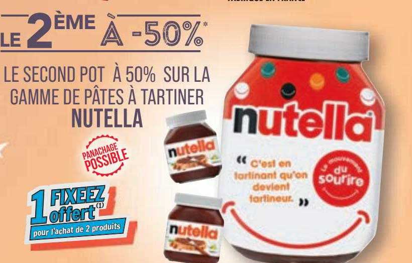 La Gamme Des Pâtes à Tartiner Nutella