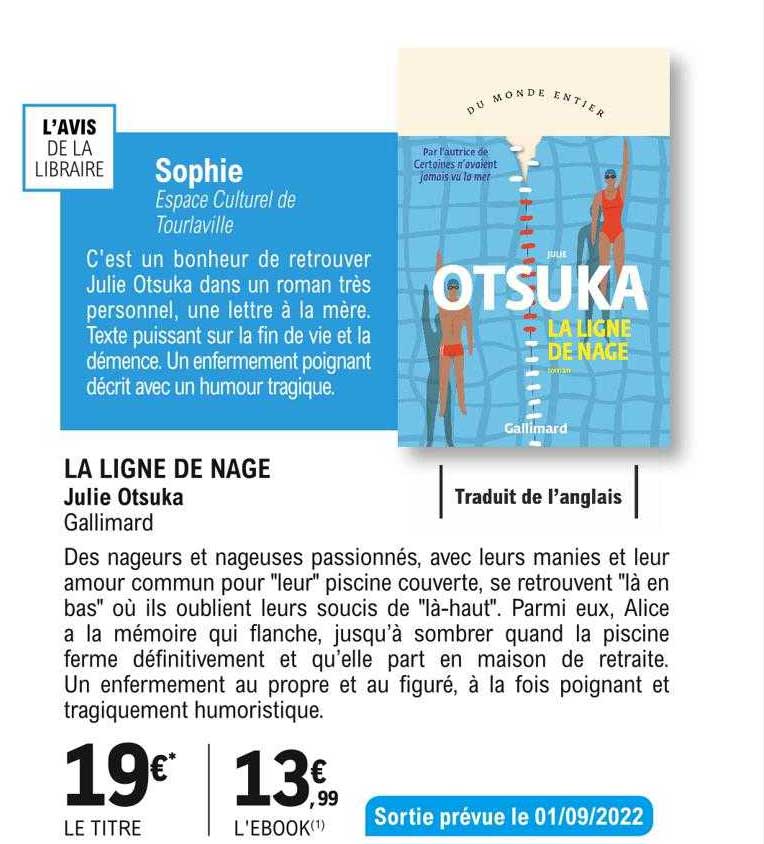la ligne de nage julie otsuka gallimard