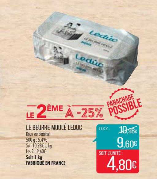 le beurre moulé leduc