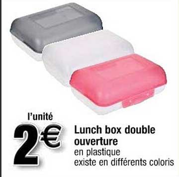 lunch box double ouverture
