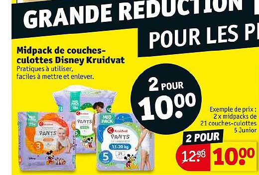 midpack de couches-culottes disney kruidvat