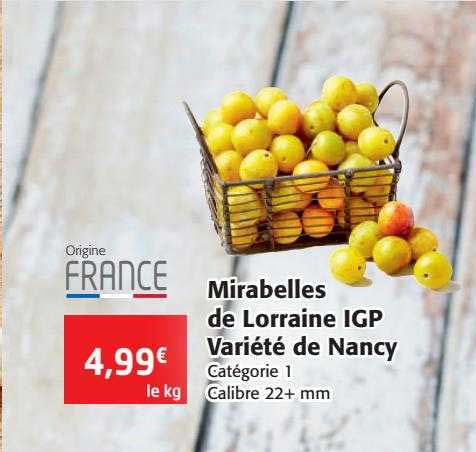 mirabelles de lorraine igp variété de nancy