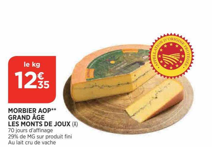 morbier aop grand âge les monts de joux