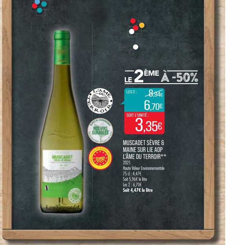 muscadet sèvre & maine sur lie aop l'âme du terroir