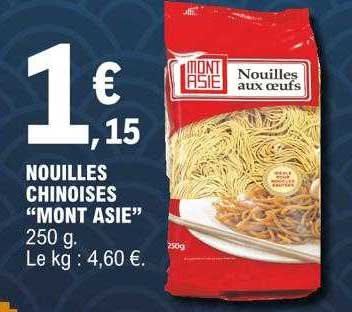 nouilles chinoises "mont asie"