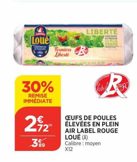 oeufs de poules élevées en plein air label rouge loué