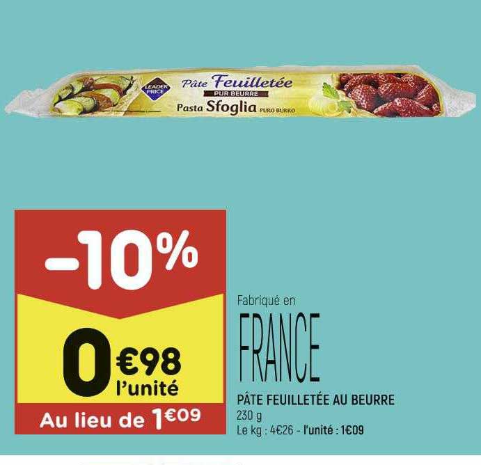 Pâte Feuilletée Au Beurre