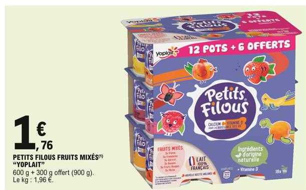 Petits Filous Fruits Mixés "yoplait"