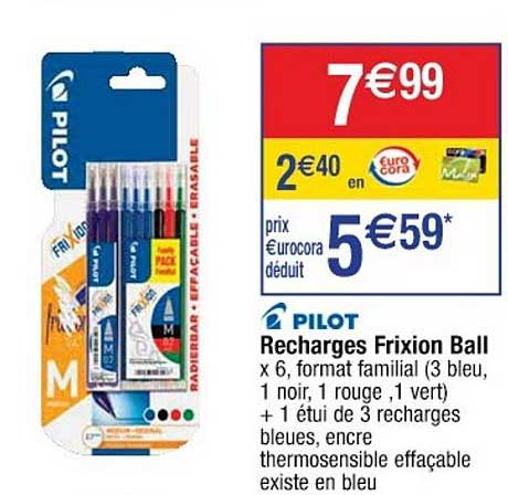 Pilot Recharges Frixion Ball