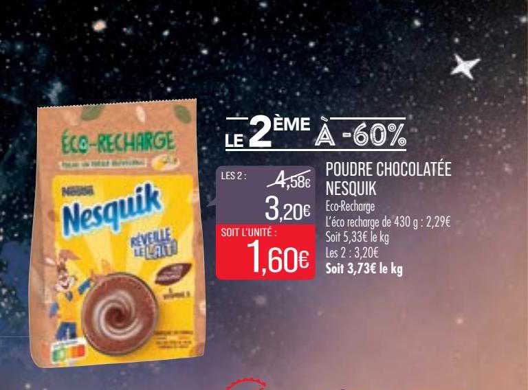poudre chocolatée nesquik