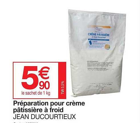 préparation pour crème pâtissière à froid jean ducourtieux