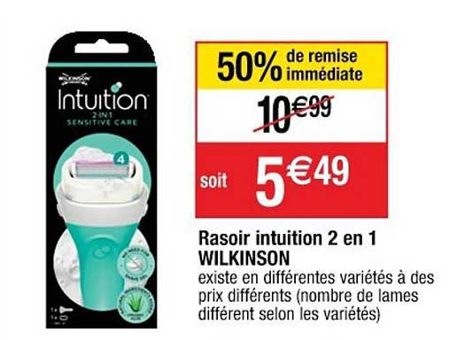 rasoir intuition 2en1 wilkinson