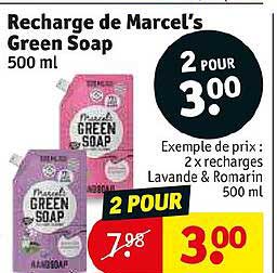 recharge de marcel's green soap