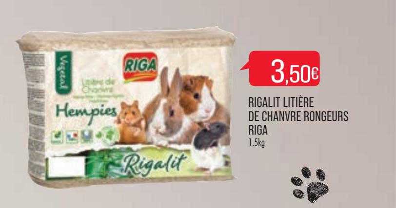 rigalit litière de chanvre rongeurs riga