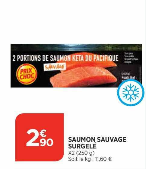 Saumon Sauvage Surgelé