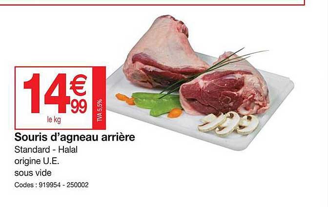 souris d'agneau arrière
