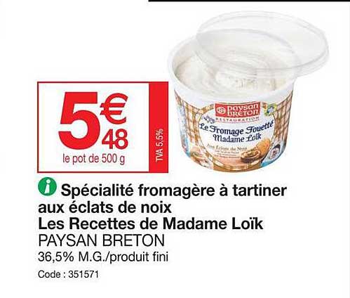 spécialité fromagère à tartiner aux éclats de noix les recettes de madame loïk