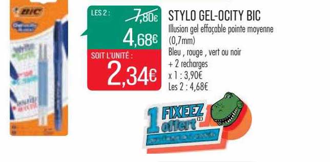 Stylo Gel-ocity Bic