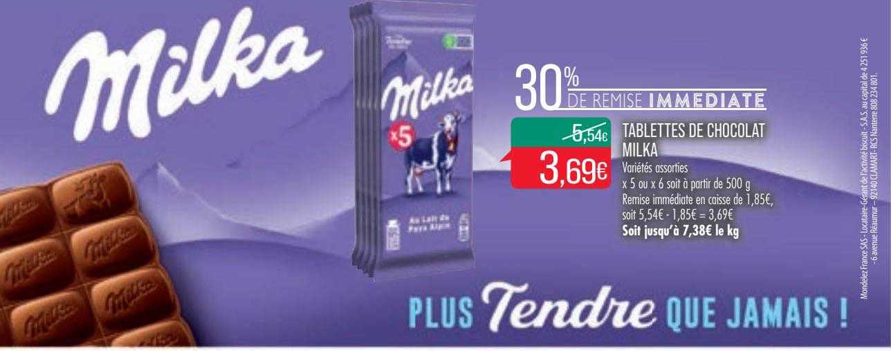 Tablettes De Chocolat Milka