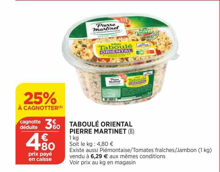 Taboulé Oriental Pierre Martinet