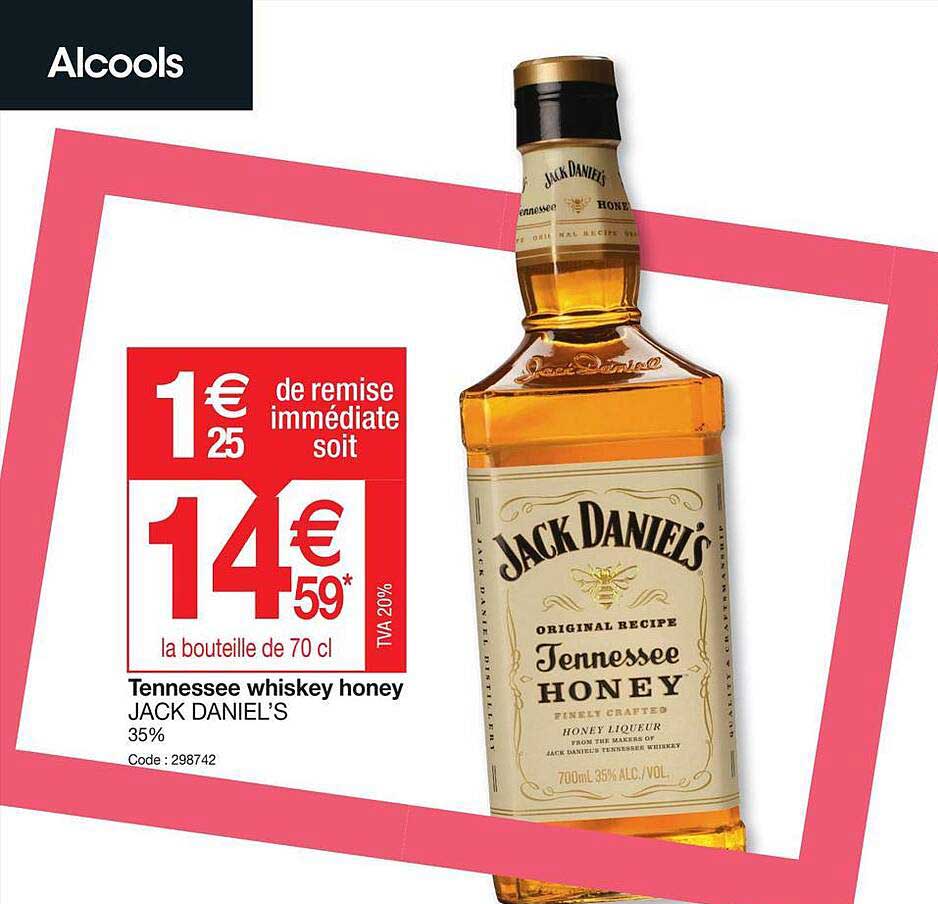 tennessee whiskey honey jack daniel's