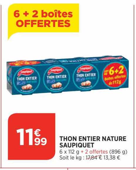 Thon Entier Nature Saupiquet