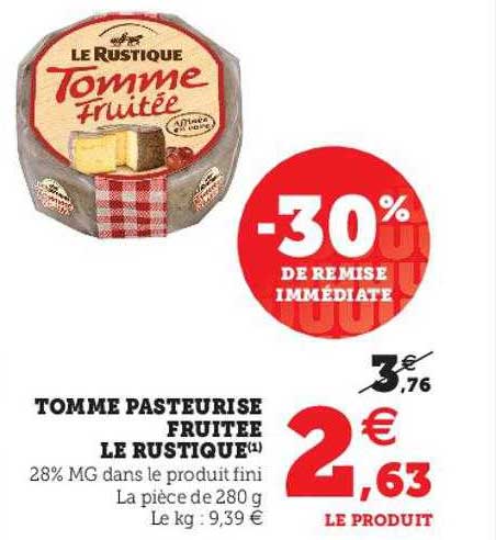 Tomate Pasteurisé Fruitée Le Rustique -30% De Remise Immédiate