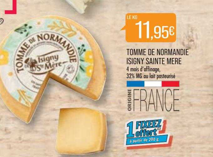 tomme de normandie isigny saint mère