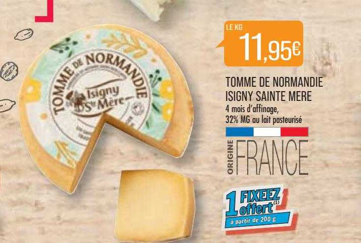 tomme de normandie isigny sainte mère