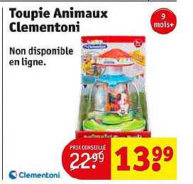 toupie animaux clementoni