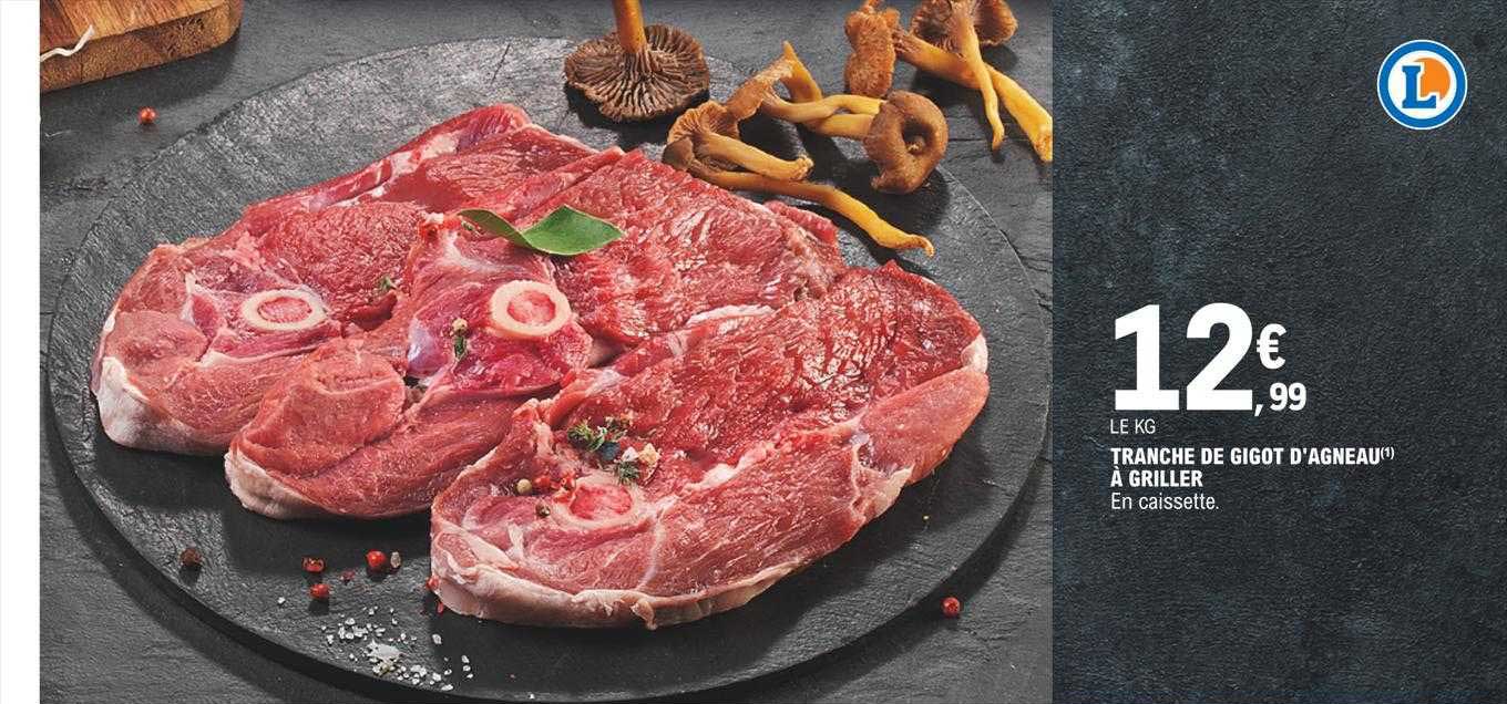 tranche de gigot d'agneau à griler