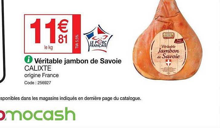 Véritable Jambon De Savoie Calixte