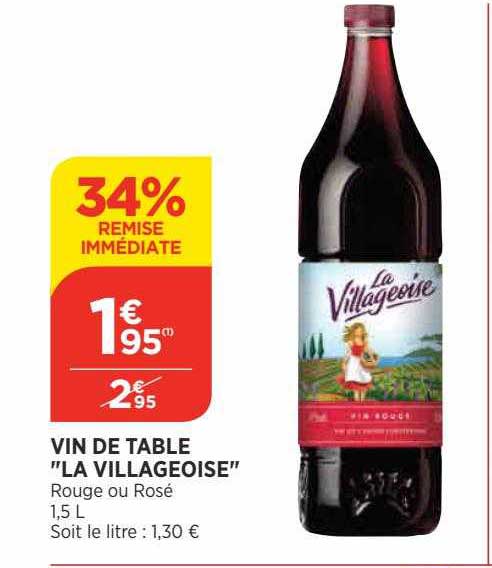 vin de table "la villageoise"
