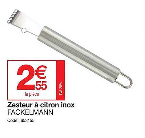 Zesteur à Citron Inox Fackelmann