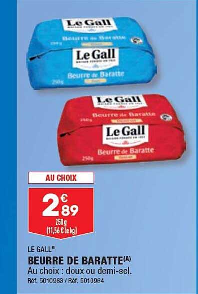 beurre de baratte le gall