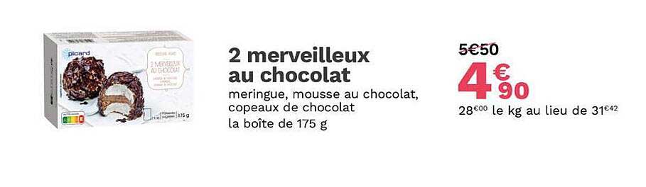 2 merveilleux au chocolat