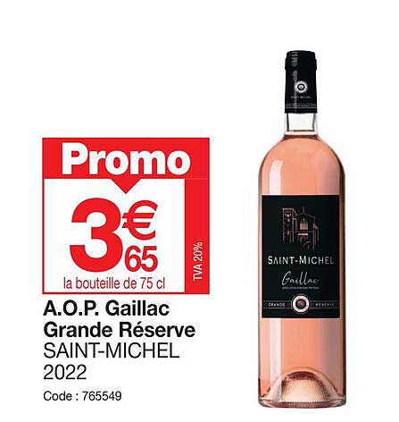 a.o.p. gaillac grande réserve saint-michel 2022