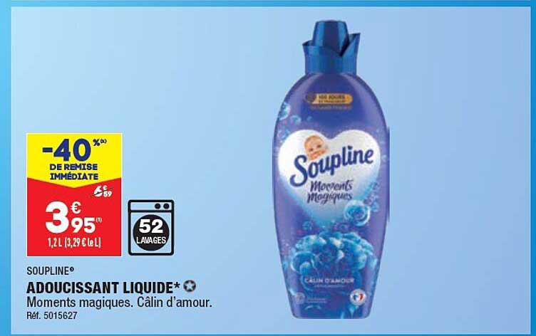 Adoucissant Liquide Soupline