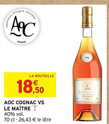 aoc cognac vs le maître