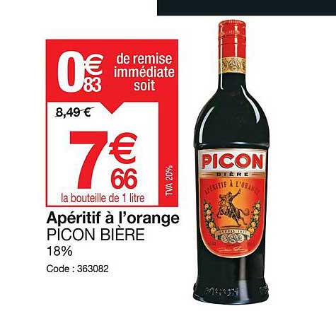 apéritif à l'orange picon bière