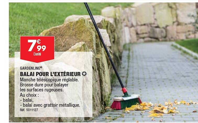 balai pour l'extérieur gardenline