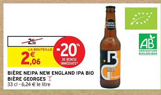 bière neipa new england ipa bio bière georges