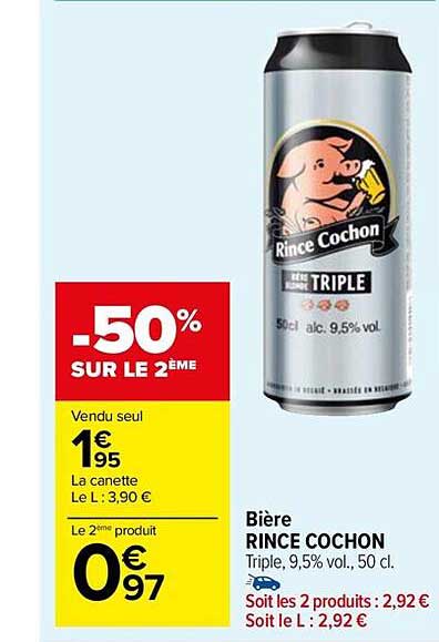 bière rince cochon
