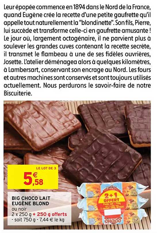 big choco lait eugène blond