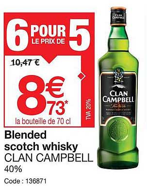 blended scotch whisky clan campbell