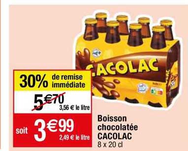 boisson chocolatée cacolac